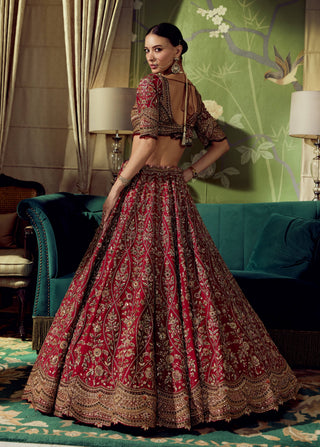 Sheesh mahal lehenga set