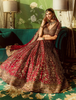 Sheesh mahal lehenga set