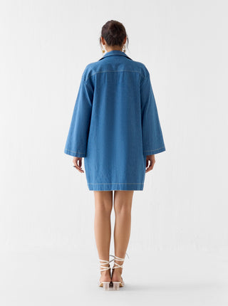 Indigo short dress