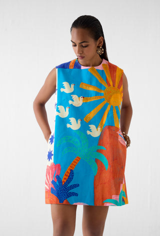 Kota multi print short dress