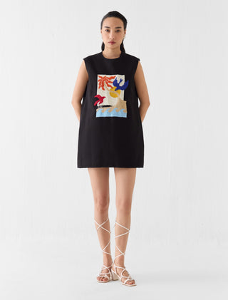 Sahara black night short dress
