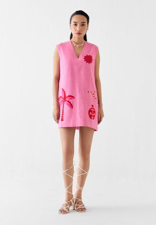 Pink city short dress