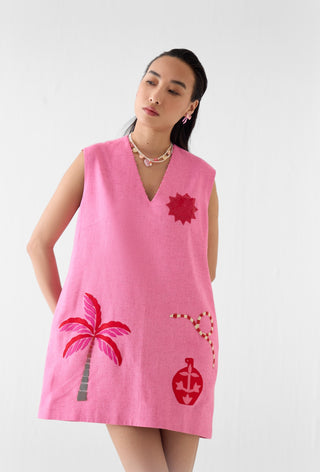 Pink city short dress