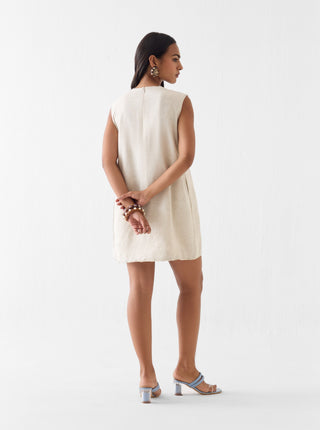 Sahara cream day short dress