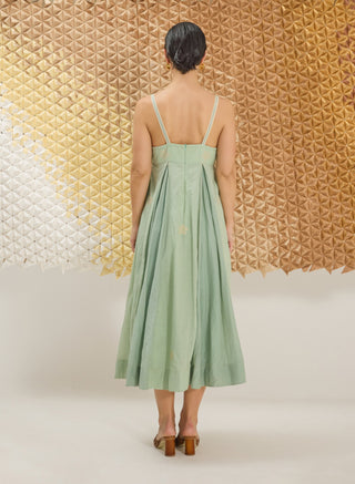 Matcha sage green strappy dress