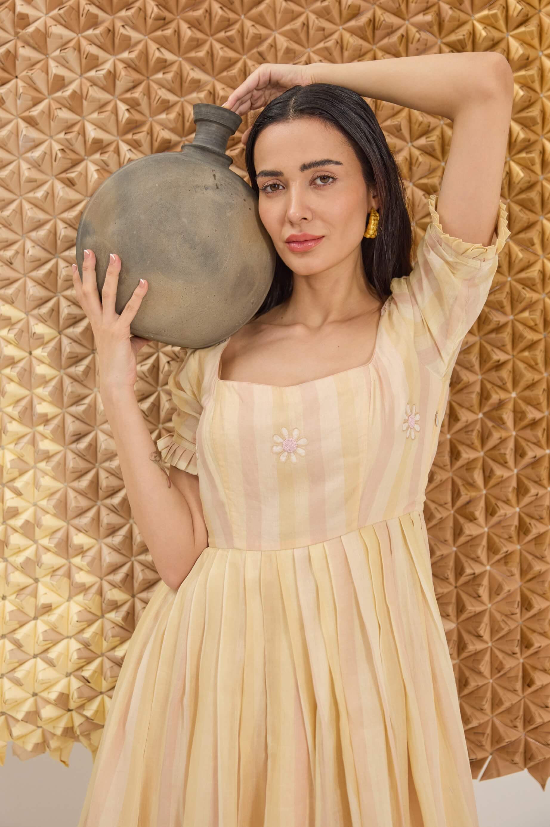 Soft pastel yellow dress S Soft pastel yellow dress S