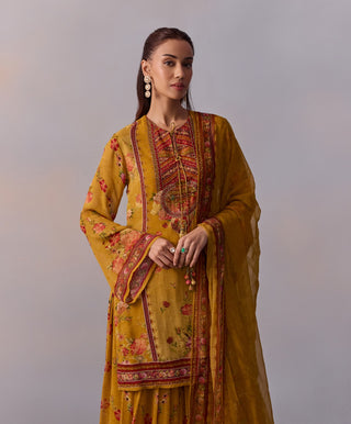 Anaisha Cannary Yellow Sharara Set by Kalista available on Indiaspopup.com