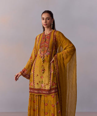 Anaisha Cannary Yellow Sharara Set by Kalista available on Indiaspopup.com