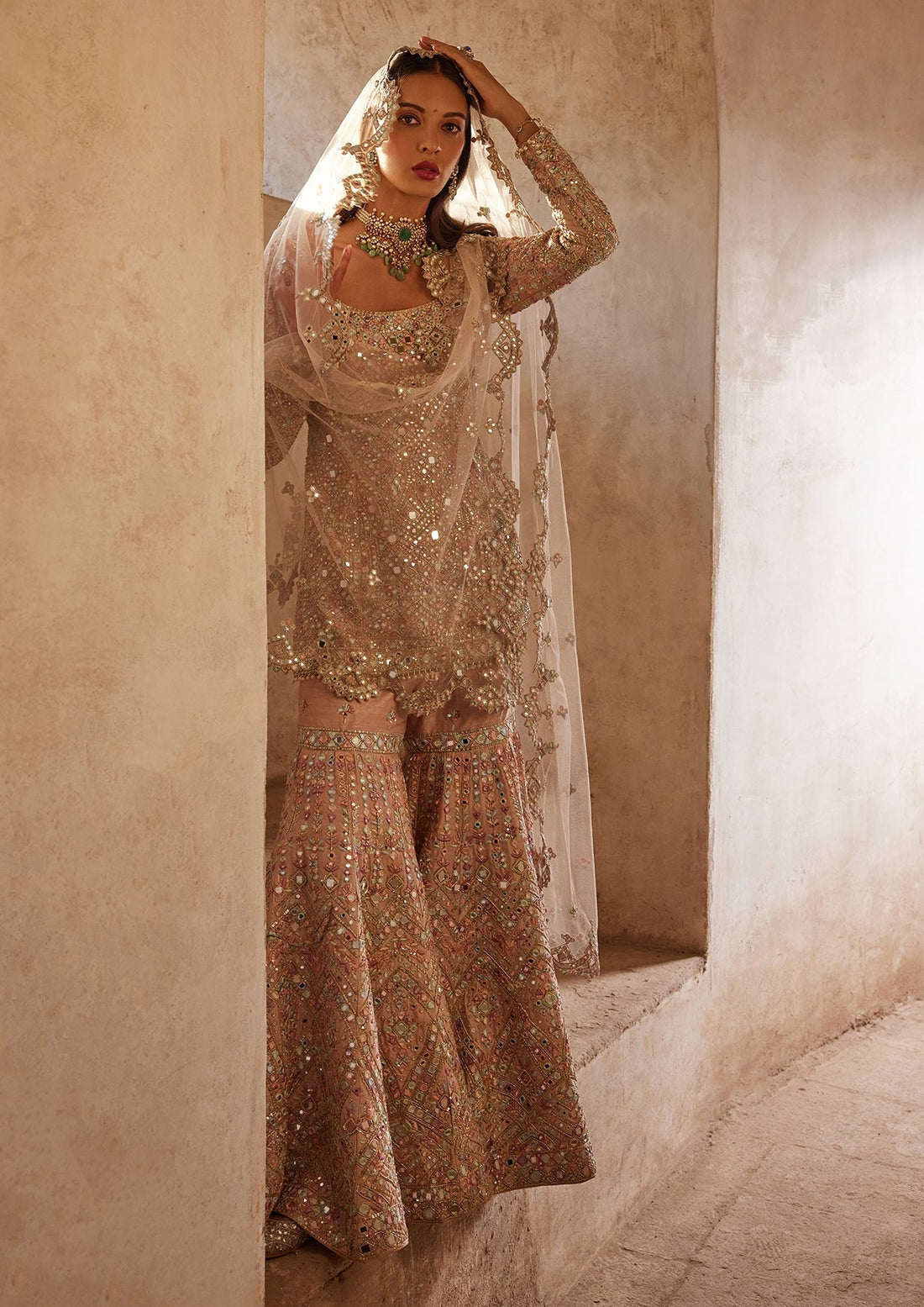 PINK DUPATTA GHARARA SET main image 0