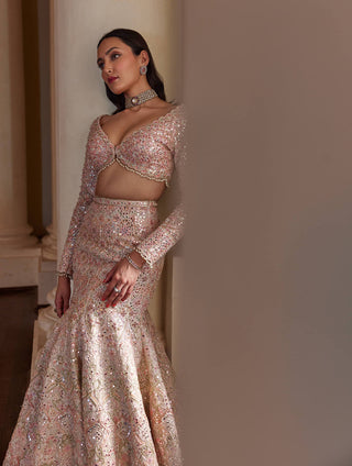 Pink enchanting lehenga set