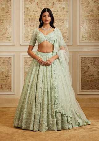 Tajira sea green lehenga set