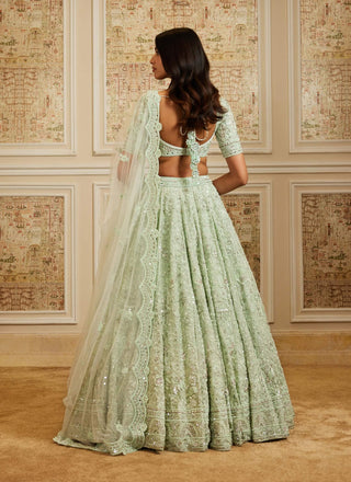 Tajira sea green lehenga set