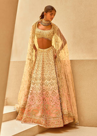 Regal blush ombre lehenga set