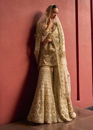 Ivory gharara gota set