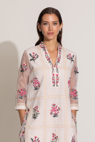 Maria beige tunic and pants
