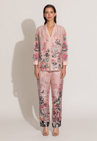 Lisa cavern pink blouse and pants