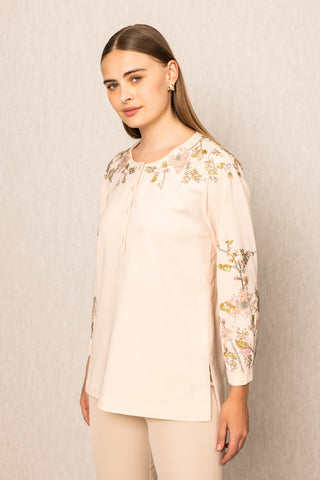 Eliana peach top