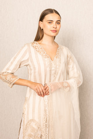 Odessa beige tunic set