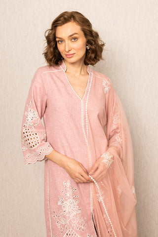 Elira pink tunic set