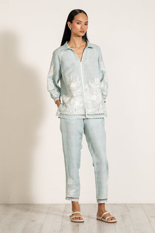 Briella sky blue top and pants