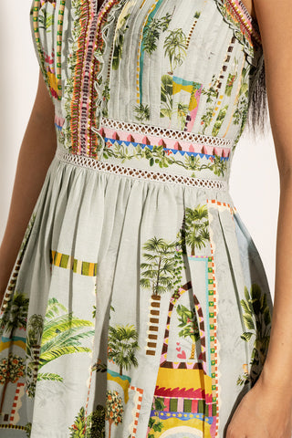 Aurora green sundress