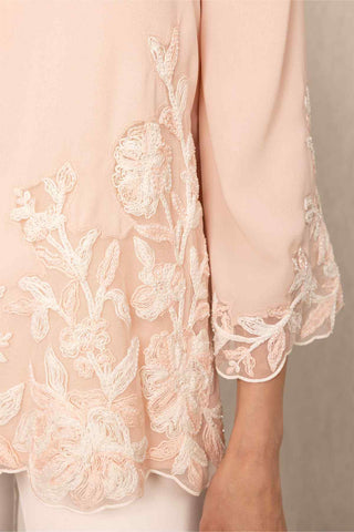 Arin pink embroidered top