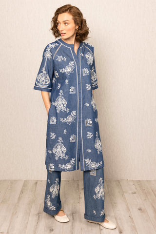 Inara blue tunic