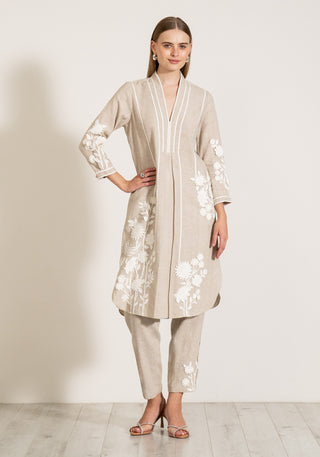 Hazel beige tunic and pants