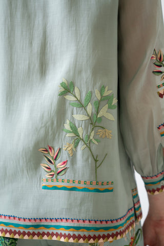 Selva green top