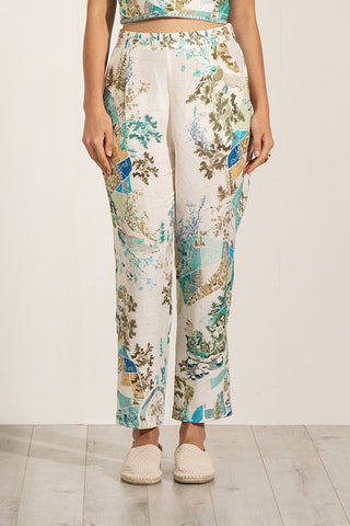 Orin teal glove bustier and pants