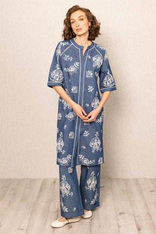 Inara blue tunic