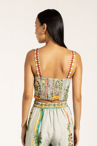 Verve green bustier and pants