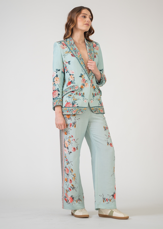 Lorina knotch collar jacket and pants