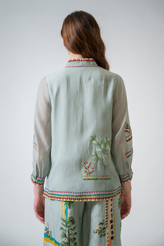 Selva green top
