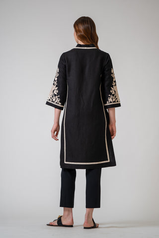 Black rob tunic