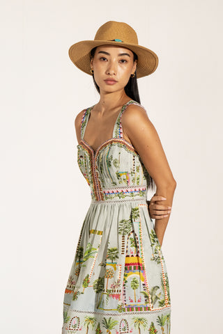 Aurora green sundress