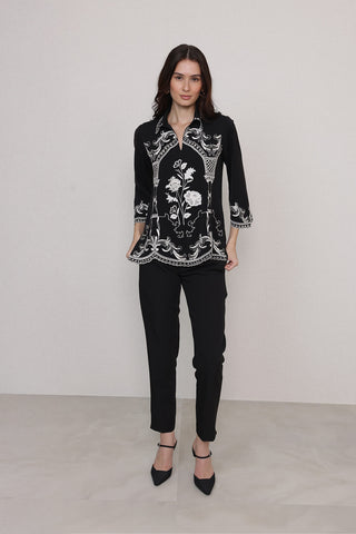 Casa black blouse
