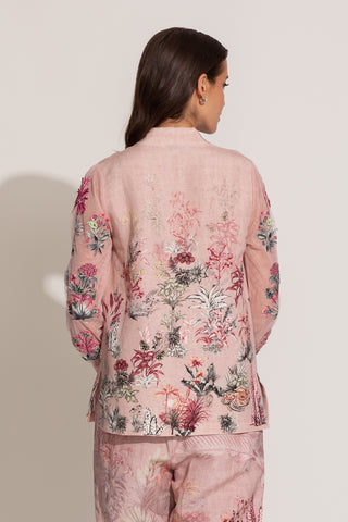Lisa cavern pink blouse and pants