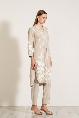 Hazel beige tunic and pants