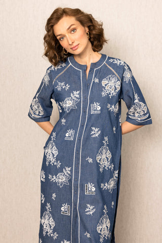 Inara blue tunic