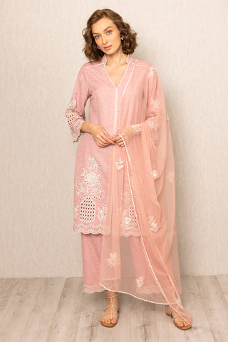 Elira pink tunic set