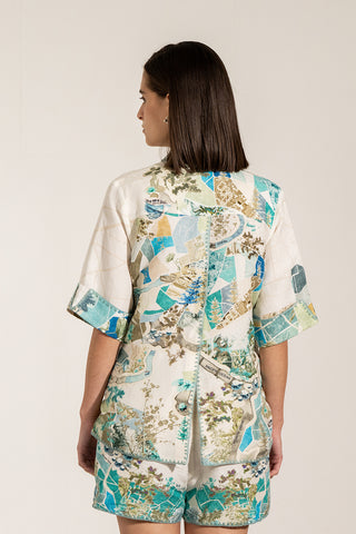 Brio button-down shirt and shorts
