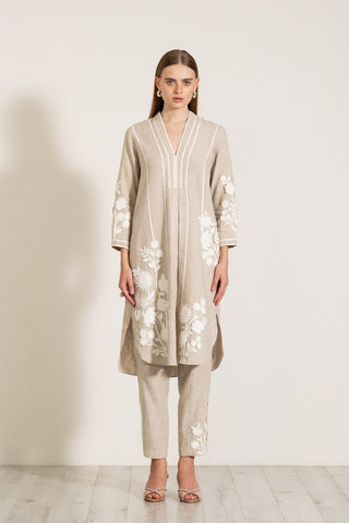 Hazel beige tunic and pants