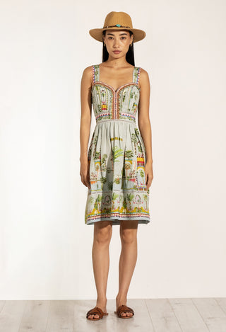 Aurora green sundress