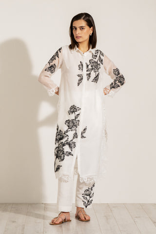 Viva white tunic and pants