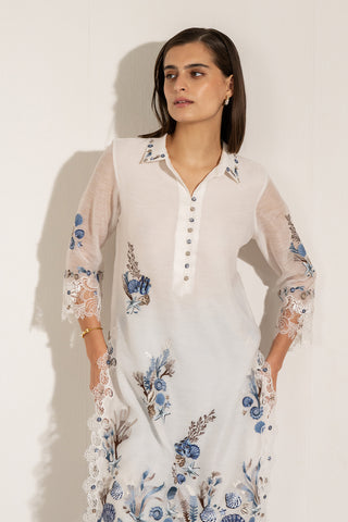 Clara white tunic