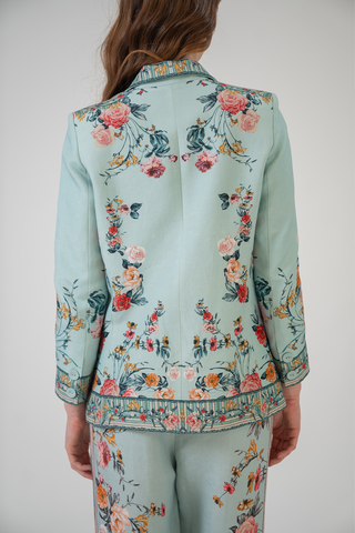 Lorina knotch collar jacket and pants