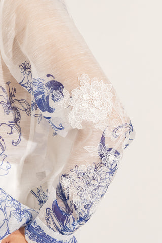 Luma blue button-down shirt
