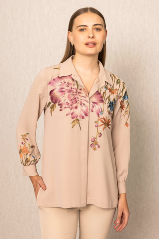 Beige bruna blouse