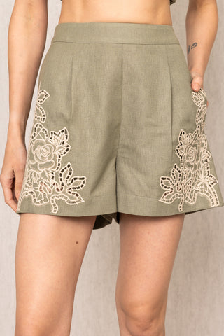 Sage green eli shorts